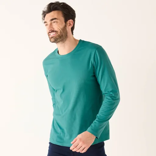 Súprava 3 tričiek s okrúhlym výstrihom a dlhými rukávmi