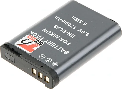 Batéria T6 power Nikon EN-EL23, 1700mAh, čierna