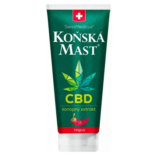 SWISSMEDICUS Konská masť s CBD hrejivá 200 ml
