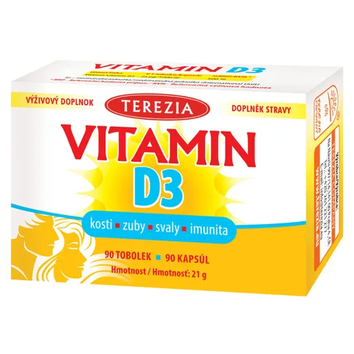 TEREZIA Vitamín D3 1000 IU 90 kapsúl