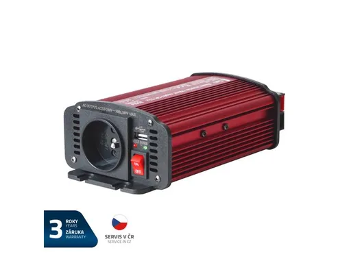 Menič napätia GETI GPI 312 12V/230V 300W USB
