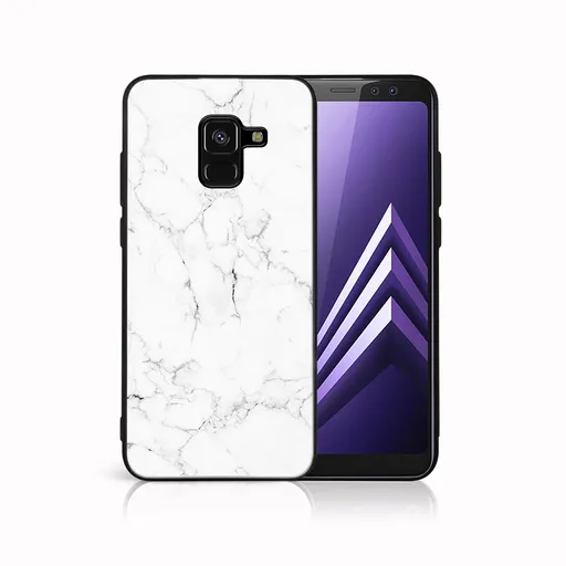 MY ART Ochranný kryt pre Samsung Galaxy A8 2018 (A530) WHITE MARBLE (144)