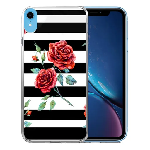 PROTEMIO MY ART Ochranný kryt Apple iPhone XR BLACK AND WHITE (034)