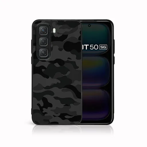 MY ART Ochranný kryt pre Infinix Hot 50 BLACK CAMO (234)