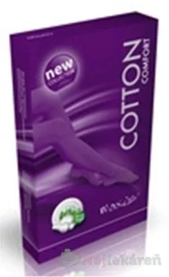 MAXIS COMFORT COTTON STEHENNÉ PANČUCHY veľkosť 4,normálne, bez špice, s krajkou, bronz 1pár