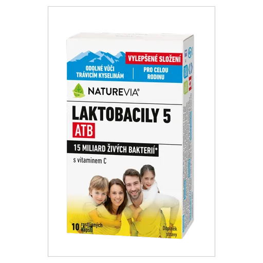 NATUREVIA Laktobacily 5 ATB 10 kapsúl