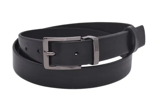 Pánsky kožený opasok 748-30-01 čierny