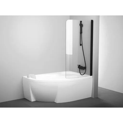 Ravak Rosa vaňová zástena 150x85 cm čierna 7QRM0300Y1