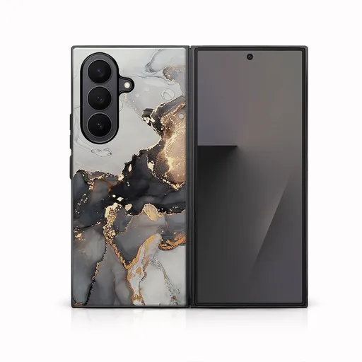MY ART Ochranný kryt pre Samsung Galaxy Z Fold7 5G GREY MARBLE (140)