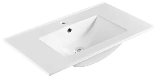 SAPHO - SLIM keramické umývadlo, nábytkové, 80x46,5cm, biela 1601-80