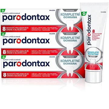 PARODONTAX Kompletná ochrana Whitening 3× 75 ml (2000012370687)