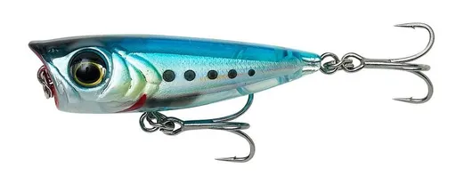 Savage gear wobler micro popper ghost sardine - 4,3 cm 3 g