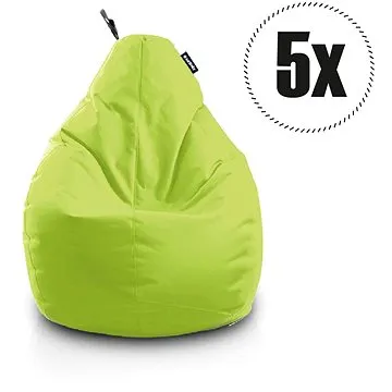 SakyPaky Sedacie vaky - 5× Hruška limetkový (8595653209648)