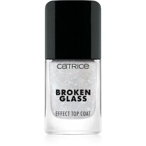 Catrice Broken Glass Effect Top Coat vrchný lak na nechty s trblietkami odtieň 050 Sparkling Reflection 10.5 ml