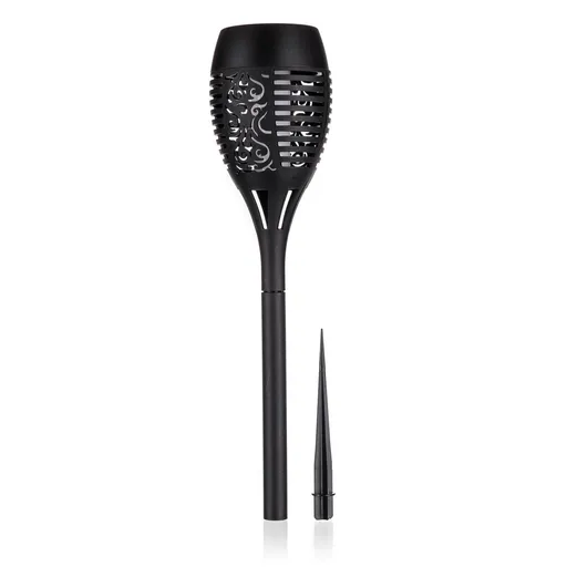 Happy Green Solárna lampa 7,5 x 40 cm, čierna