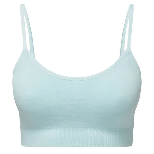 TriDri® Bezšvová športová podprsenka 3D Fit - Nebeský modrý melír | L