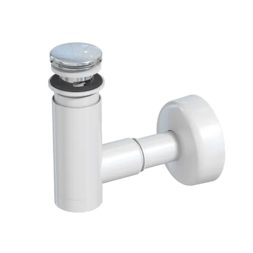 Prevex biely plastový sifón s click-clackom 1512404