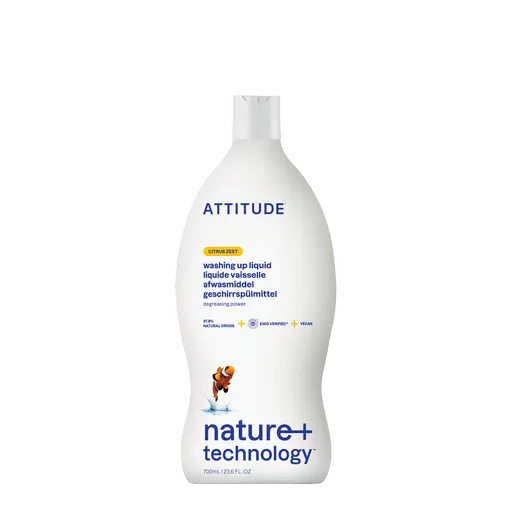 ATTITUDE Prostriedok na umývanie riadu s vôňou citrónovej kôry 700 ml