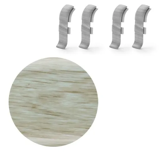 Spojka k soklu Naturel dub pieskový , PVC dĺžka 0,5 cm, výška hrany 56 mm, NATNGTFF0