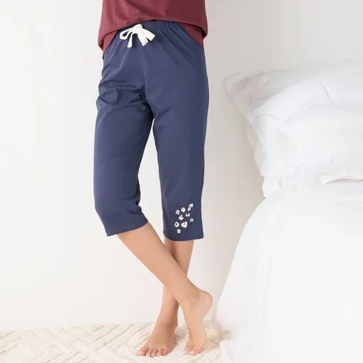 Pyžamové 3/4 nohavice s potlačou Beautiful