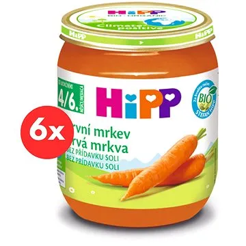 HiPP BIO Prvá mrkva - 6× 125 g (4062300036369)