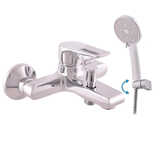 Vaňová batéria RAV Slezák COLORADO so sprchovacím setom 100 mm chróm CO254.0/2