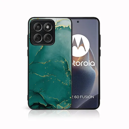 MY ART Ochranný kryt pre Motorola Edge 60 / Edge 60 Fusion GREEN MARBLE (145)