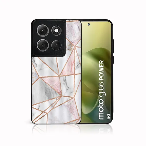 MY ART Ochranný kryt pre Motorola Moto G86 Power 5G PINK MARBLE (143)