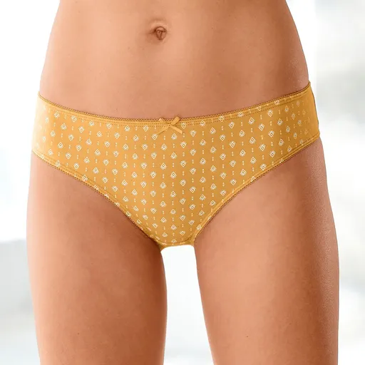 Midi nohavičky s grafickým vzorom, súprava 4 ks