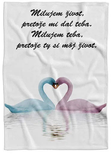 Deka Milujúce labute (Podšitie baránkom: NE)