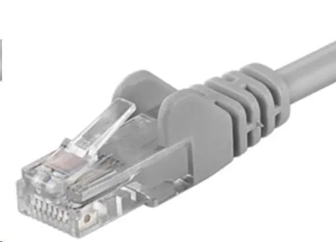 PremiumCord Patch kábel UTP RJ45-RJ45 CAT6 0.25m šedá
