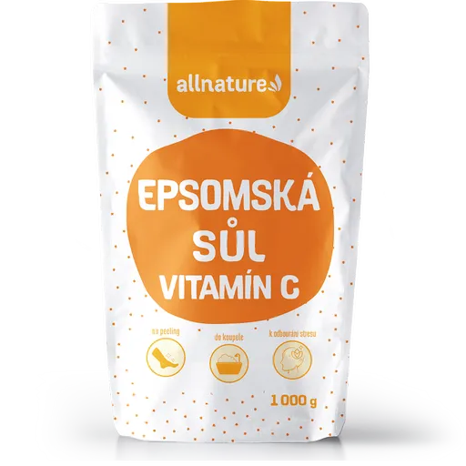 ALLNATURE Epsomská soľ s vitamínom C 1000 g
