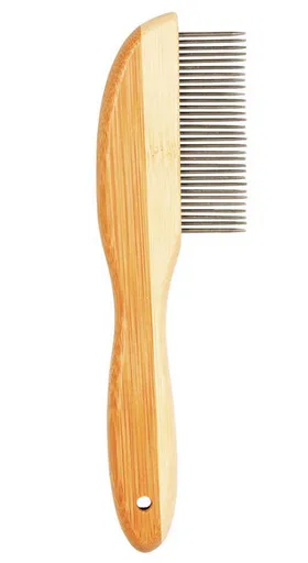 Hrebeň DUVO+ vyčesávač 31 zubov bambus 21cm