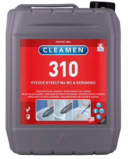 CLEAMEN 310 - Extra kyslý prostriedok na WC a keramiku 5 l