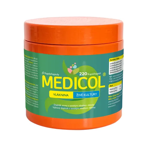 Medicol Vláknina, Živé kultúry 220 kapsúl