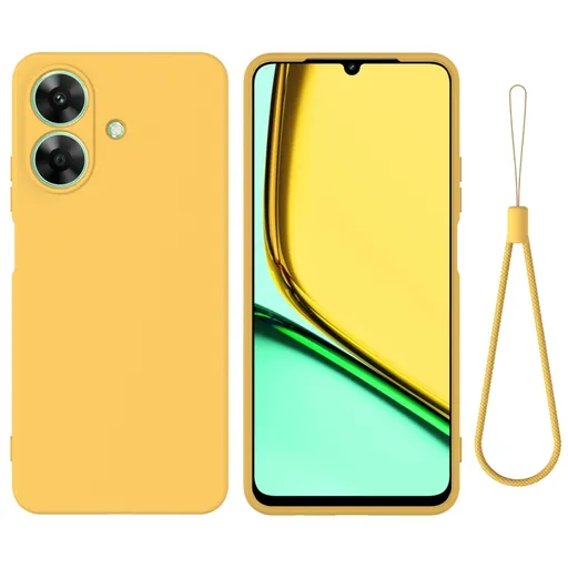 RUBBER Ochranný kryt pre Realme Note 60 žltý