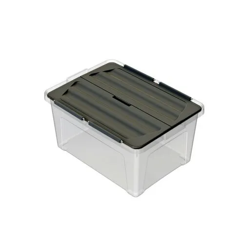 Multibox s pripevneným vekom Eco 30 l, čierne veko, 30 l