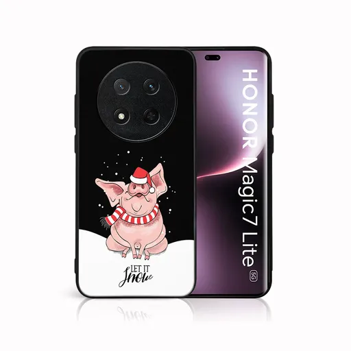 MY ART Kryt s vianočným dizajnom Honor Magic7 Lite 5G LET IT SNOW (075)