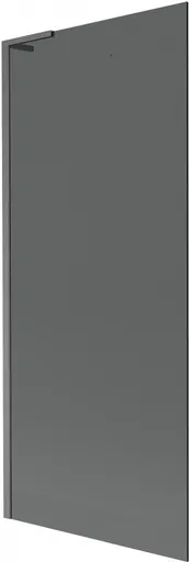 MEXEN/S - Next L vaňová zástena FIX 80 x 150, grafit, grafit kartáčovaná 895-080-000-03-40-66