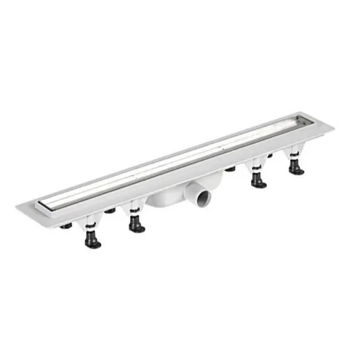 Sprchový žľab Polysan 76 cm polypropylén šedá lesk pro vložení dlažby 72838