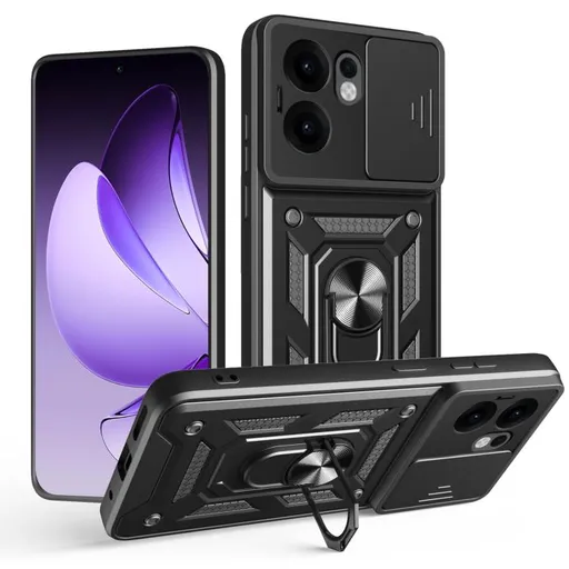 RING CAMERA Kryt s držiakom pre Oppo Reno13 F 5G / Reno13 FS 5G čierny