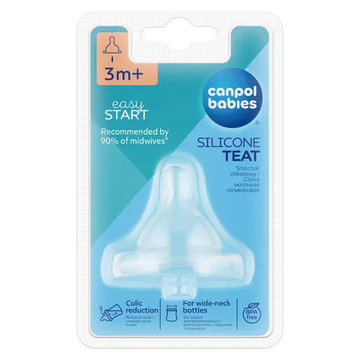 CANPOL BABIES Cumlík 5-trojprietokový silikonový balónik široký 1 ks