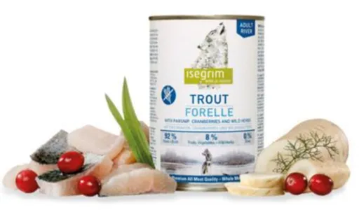 Isegrim Dog Adult Trout with Parsnip Cranberries & Wild Herbs 6 x 400 g