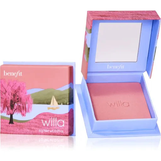 Benefit Willa WANDERful World púdrová lícenka odtieň Soft neutral-rose 6 g