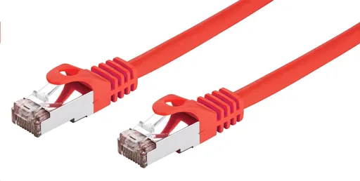C-TECH Kábel patchcord Cat6, FTP, červený, 2m