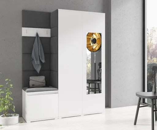 ArtPK Predsieň AMY 11 | biela so zrkadlom farebné prevedenie: Trinity 16