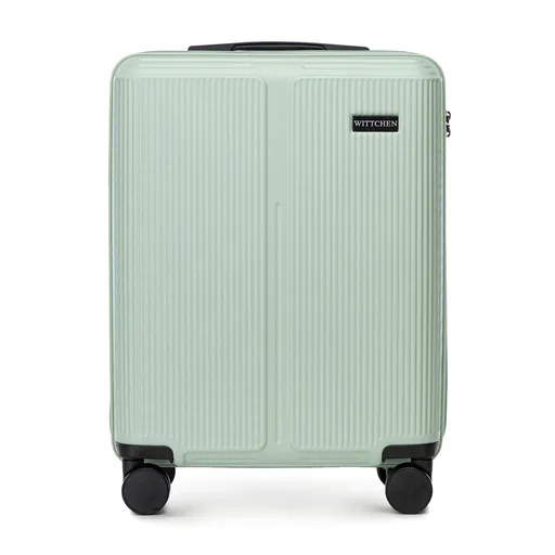 Malý kufor ABS s jemnými pruhmi, mätová 56-3A-601-80P