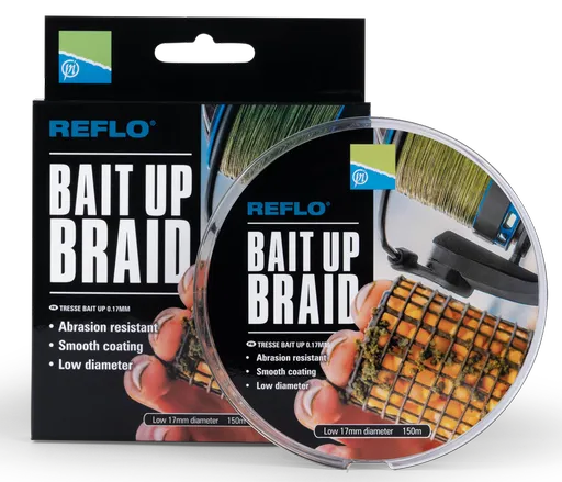 Preston innovations splietaná šnúra reflo bait up braid 150 m 0,17 mm