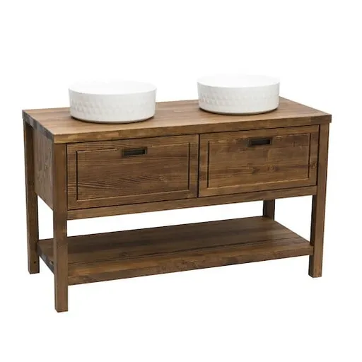 Kúpeľňová skrinka pod umývadlo Naturel Country 120x72,5x51 cm palisander COUNTRY120ZBUMPA