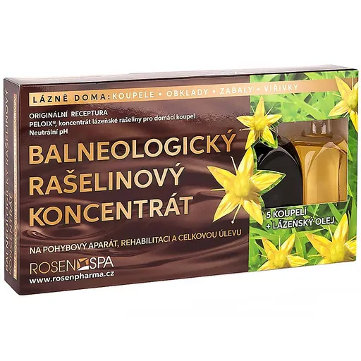 ROSEN PHARMA RosenSPA 5 + 1 rašelinové kúpele 5 x 50 ml + olej 50 ml